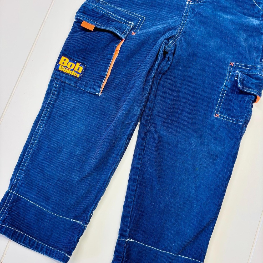 Vintage Bob the Builder Construction Navy Blue Overalls, Size Kids 7 - Picture 5 of 14